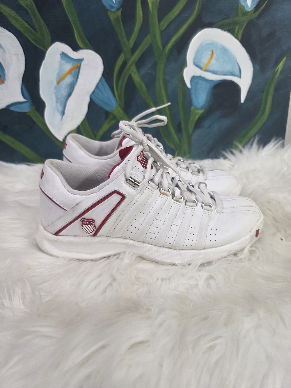K-Swiss Women 7.5 Athletic sport support  Walking Shoes